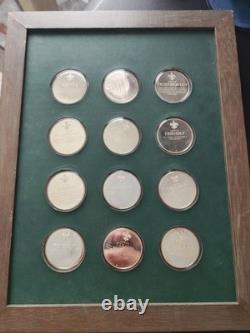 Norman Rockwell Spirit Of Scouting Sterling Silver 12 Coin Set Free Shipping