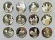 Norman Rockwell Spirit Of Scouting Sterling Silver Medallions Complete Set