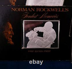 Norman Rockwell Sterling Silver Fondest Memories 10 Bar Complete Set