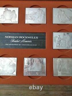 Norman Rockwell's 1973 Fondest Memories 10 Ingots, 31 Troy Ounces Sterling Sil