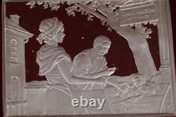 Norman Rockwell's Favorite Moments Mark Twain Limited Edition Proof Set STERLING