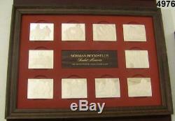 Norman Rockwell's Fondest Memories 10 Sterling Silver Bar Set 3oz Each #4976