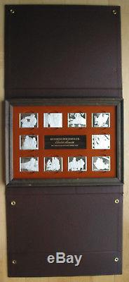 Norman Rockwell's Fondest Memories 10 Sterling Silver Bar Set Franklin Mint