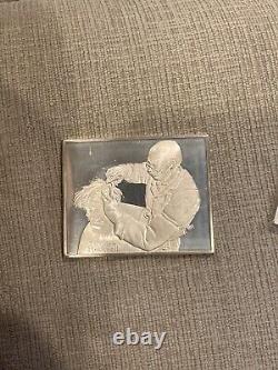Norman Rockwell's Fondest Memories At the Barber. 925 Sterling Silver #15299