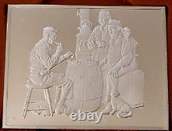 Norman Rockwell's Fondest Memories First Edition Proof Set/solid Sterling Silver
