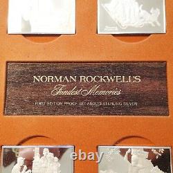Norman Rockwell's Fondest Memories First Edition Sterling Silver Proof Set withCOA
