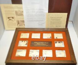 Norman Rockwell's Fondest Memories Franklin Mint Sterling Proof Ingots 1973 Set