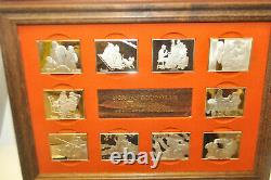 Norman Rockwell's Fondest Memories Franklin Mint Sterling Proof Ingots 1973 Set