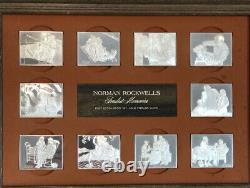 Norman Rockwell's Fondest Memories Sterling Silver Proof Ingots Franklin Mint