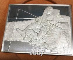 Norman Rockwell's Fondest Memories Sterling Silver Proof Ingots Franklin Mint