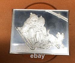 Norman Rockwell's Fondest Memories Sterling Silver Proof Ingots Franklin Mint