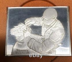 Norman Rockwell's Fondest Memories Sterling Silver Proof Ingots Franklin Mint