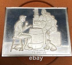 Norman Rockwell's Fondest Memories Sterling Silver Proof Ingots Franklin Mint