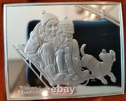 Norman Rockwell's Fondest Memories Sterling Silver Set, 1972 Amazingly Preserved