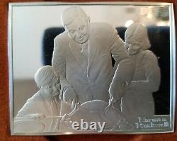 Norman Rockwell's Fondest Memories Sterling Silver Set, 1972 Amazingly Preserved