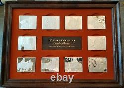 Norman Rockwell's Fondest Memories Sterling Silver Set, 1972 Amazingly Preserved