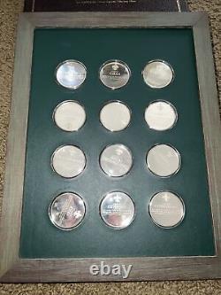 Norman Rockwell's Spirit of Scouting Sterling Silver Medallion Set Franklin Mint