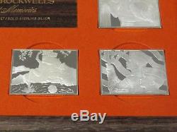 Norman Rockwells Fondest Memories Sterling Silver Bar Set 1st Edition 31.25 oz t