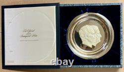 OFFICIAL 1973 Inaugural Plate NIXON AGNEW Sterling Silver Franklin Mint IN BOX