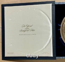 OFFICIAL 1973 Inaugural Plate NIXON AGNEW Sterling Silver Franklin Mint IN BOX