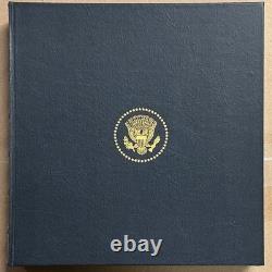 OFFICIAL 1973 Inaugural Plate NIXON AGNEW Sterling Silver Franklin Mint IN BOX