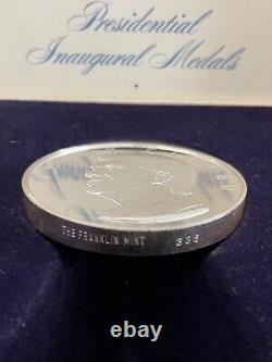 OFFICIAL 1977 STERLING SILVER INAUGURAL MEDAL 6.4oz PROOF EDITION FRKLN MINT