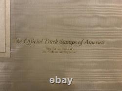 OFFICIAL DUCK STAMPS OF AMERICA 24 Kt Gold Electroplate Sterling Franklin Mint