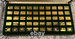 OFFICIAL DUCK STAMPS OF AMERICA 24 Kt Gold Electroplate Sterling Franklin Mint