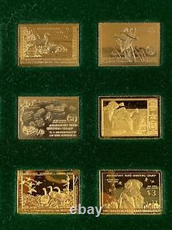 OFFICIAL DUCK STAMPS OF AMERICA 24 Kt Gold Electroplate Sterling Franklin Mint