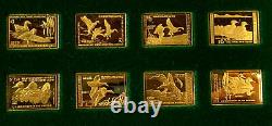 OFFICIAL DUCK STAMPS OF AMERICA 24 Kt Gold Electroplate Sterling Franklin Mint