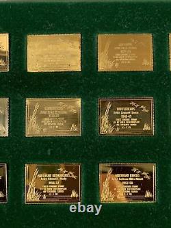 OFFICIAL DUCK STAMPS OF AMERICA 24 Kt Gold Electroplate Sterling Franklin Mint