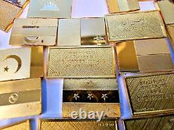 Official Flags of all Nations 24k Gold Sterling 160 x Silver Flags / scrap 250g