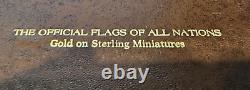 Official Flags of all Nations 24k Gold Sterling 160 x Silver Flags / scrap 250g
