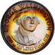 Pr66 Franklin Mint George Washington Sterling Silver Medal, Pcgs- Rainbow Toned
