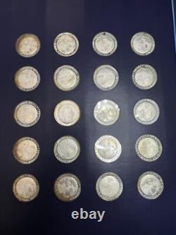 PROJECT APOLLO Franklin Mint 20 Sterling Silver Medals- Silver flown- Apollo 13