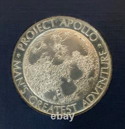 PROJECT APOLLO Franklin Mint 20 Sterling Silver Medals- Silver flown- Apollo 13