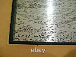 Pair of Jamie Wyeth Etchings on Sterling Silver for Franklin Mint