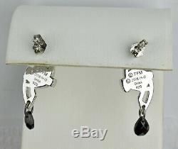 Pair of The Franklin Mint Harley Davidson Sterling Silver 925 Earrings Gold Tone