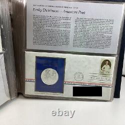 Postmasters First Day Covers'71 Sterling Medallic 11 Coins in Booklet COA