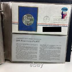 Postmasters First Day Covers'71 Sterling Medallic 11 Coins in Booklet COA