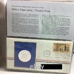 Postmasters First Day Covers'71 Sterling Medallic 11 Coins in Booklet COA