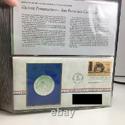 Postmasters First Day Covers'71 Sterling Medallic 11 Coins in Booklet COA