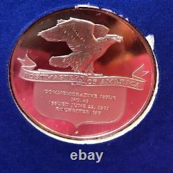 Postmasters Of America 1973 #43 Rochester, NY Sterling Proof FRANKLIN MINT