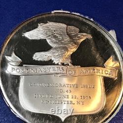 Postmasters Of America 1973 #43 Rochester, NY Sterling Proof FRANKLIN MINT