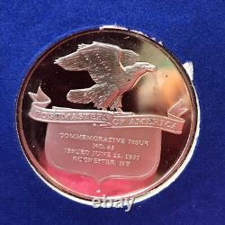 Postmasters Of America 1973 #43 Rochester, NY Sterling Proof FRANKLIN MINT