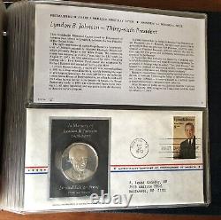 Postmasters Of America 23 Medallic First Day Covers 1973 Sterling Silver set