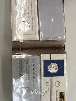 Postmasters Of America 24 Medallic First Day Covers 1972 Sterling Silver set