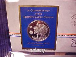 Postmasters Of America Medallic First Day Covers 1975 Sterling Silver. 925 MINT