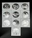 Postmasters Of America Sterling Silver Medal Coins. Franklin Mint. Lot Of Ten