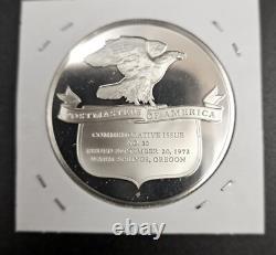 Postmasters of America Sterling Silver Medal Coins. Franklin Mint. Lot of Ten